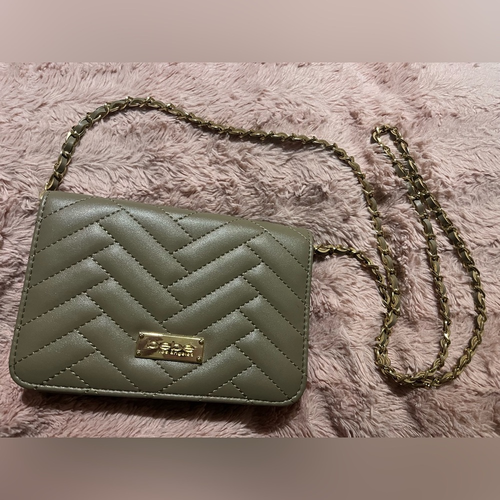 bebe Crossbody Bag with Gold Chain